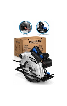 Böhrer Ba011515 1500w 185 Mm Daire Testere Lazer Çizgili Ahşap Mdf Sunta Kesme Makinesi Açılı Kesim