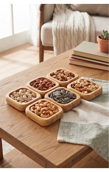 6'lı Bambu Kare Çerezlik Kase Seti 10x10 Cm Doğal Ahşap Sunum Kasesi Kahvaltılık, Sosluk, Mezelik, Çerezlik Ve Atıştırmalık Sunumluk Bej Bej 6'lı Bambu Kare Çerezlik Kase Seti 10x10 Cm Doğal Ahşap Sunum Kasesi Kahvaltılık, Sosluk, Mezelik, Çerezlik Ve Atıştırmalık Sunumluk Bej Bej
