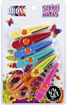 Brons Şekilli Makas 6 Lı Set Br-708 Brons Şekilli Makas 6 Lı Set Br-708