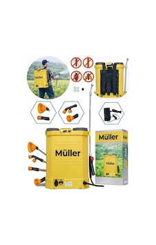 Pro Müller Profesyonel 16 Lt Şarjlı Sırt Tipi İlaç Pompası Akülü Şarjlı İlaçlama Makinesi Köpük Pompası