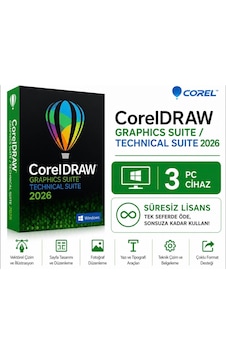 Corel Coreldraw Graphics Suite/technical Suite 2026 Windows - 3 Pc Süresiz Dijital Kod Corel Coreldraw Graphics Suite/technical Suite 2026 Windows - 3 Pc Süresiz Dijital Kod
