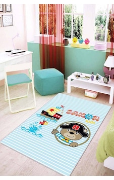 Mavi Kaymaz Tabanlı Yıkanabilen Denizci Bebek Halısı Ar028n11 Mavi Kaymaz Tabanlı Yıkanabilen Denizci Bebek Halısı Ar028n11