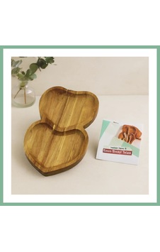 Bşkvirgo Akasya Kalpli 2 Bölmeli Ahşap Servis Tepsisi 25x14x1.4 Cm Bsk2026 Bşkvirgo Akasya Kalpli 2 Bölmeli Ahşap Servis Tepsisi 25x14x1.4 Cm Bsk2026