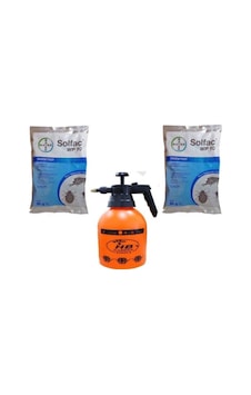 Bayer Solfac Böcek Ilacı Pire Bit 2 Adet 50 Gr Solfac Wp 10 Ve 2 Lt Ilaçlama Pompası Bayer Solfac Böcek Ilacı Pire Bit 2 Adet 50 Gr Solfac Wp 10 Ve 2 Lt Ilaçlama Pompası