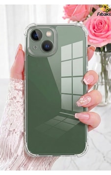 Fibaks iPhone 13/14 Uyumlu Kılıf Antishock Darbe Emici Kamera Korumalı Yumuşak Esnek Şeffaf Silikon Kapak Fibaks iPhone 13/14 Uyumlu Kılıf Antishock Darbe Emici Kamera Korumalı Yumuşak Esnek Şeffaf Silikon Kapak
