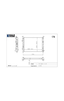 Radyatör Fıat Palıo Albea 1.3 Jtd 2 Sıra Alüminyum Brazing Sistem 0133302ab Radyatör Fıat Palıo Albea 1.3 Jtd 2 Sıra Alüminyum Brazing Sistem 0133302ab