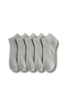 Lykos Kadın Pamuklu Patik Çorap 5'li Paket Gri Lykos Kadın Pamuklu Patik Çorap 5'li Paket Gri