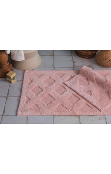 Apricitas 2 Li Banyo Paspası Dıamond Pembe