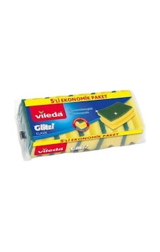 Vileda Yeşil Oluklu Sünger 5'li Paket Vileda Yeşil Oluklu Sünger 5'li Paket
