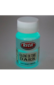 Rich Glow İn The Dark Gece Parlayan Hayalet Boya 50Cc Turkuaz