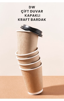 14 Oz 100 Adet Kraft Karton Kapaklı Sıcak İçecek Kahve Bardağı 14 Oz 100 Adet Kraft Karton Kapaklı Sıcak İçecek Kahve Bardağı