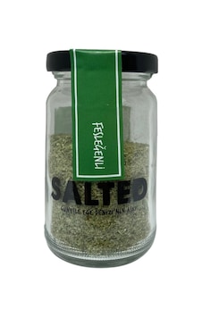 Salted Fesleğenli Tuz Cam Kavanoz 55 G Salted Fesleğenli Tuz Cam Kavanoz 55 G