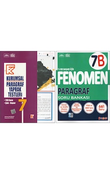 Fenomen Yayıncılık Kurmay 7. Sınıf Kurumsal Paragraf Yt+fenomen 7b Paragraf 2 Kitap Fenomen Yayıncılık Kurmay 7. Sınıf Kurumsal Paragraf Yt+fenomen 7b Paragraf 2 Kitap