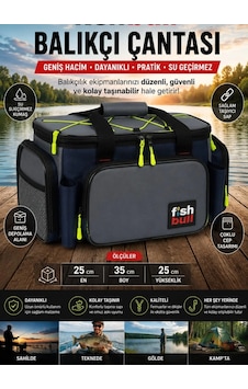 Fish Bull Cepli Balıkçı Çantası Gri Renk Fish Bull Cepli Balıkçı Çantası Gri Renk