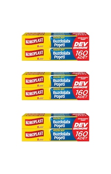 Buzdolabı Poşeti Küçük Boy 160'lı X 3 Adet Buzdolabı Poşeti Küçük Boy 160'lı X 3 Adet