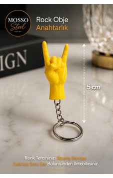 Rock El İşareti Anahtarlık