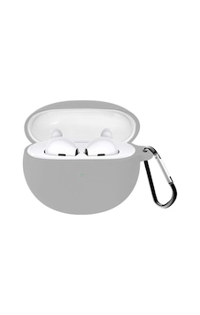 Microsonic Oppo Enco Air Uyumlu Mat Silikon Kılıf Gri
