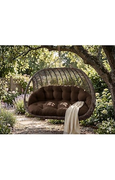 Çift Kişilik Salıncak Minderi Sadece Minder 60x120 Cm Oturma Kahverengi Çift Kişilik Salıncak Minderi Sadece Minder 60x120 Cm Oturma Kahverengi