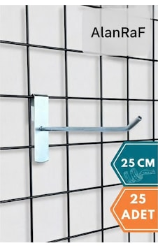 25 Adet Tel Pano Kancası, Aksesuar Kancası 25 Cm Galvaniz 25 Adet Tel Pano Kancası, Aksesuar Kancası 25 Cm Galvaniz