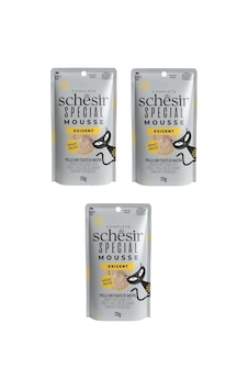 Schesir Pouch Exigent Tavuk ve Ördek Karaciğerli Kedi Yaş Maması 3 x 70 G Schesir Pouch Exigent Tavuk ve Ördek Karaciğerli Kedi Yaş Maması 3 x 70 G