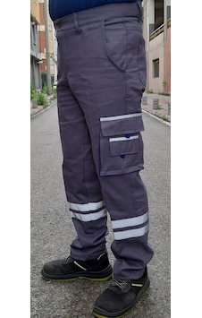 Kargo Iş Pantolon Gri& Mavi Gri