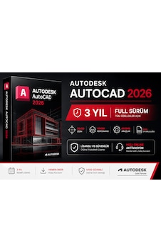 Autodesk Autocad 2026 3 Yıl Full Sürüm Serial Kod - Hızlı Online Aktivasyon