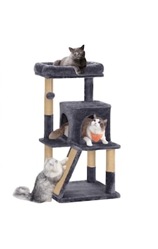 Missidea Nrs-0091 Teraslı Dekoratif Kedi Tırmalama Evi Antrasit Missidea Nrs-0091 Teraslı Dekoratif Kedi Tırmalama Evi Antrasit