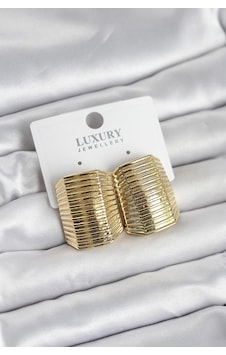 Gold Renk Pirinç Vintage Li Statement Küpe Çok renkli Gold Renk Pirinç Vintage Li Statement Küpe Çok renkli