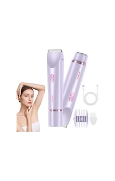 2'si 1 Arada Kadın Vücut Tıraş Makinesi Saç Düzeltici Çift Kafa Tıraş Makinesi Kadınlar İçin Ipx7 Su Geçirmez Kablosuz Islak Ve Kuru Bikini Giyotin Mor 2'si 1 Arada Kadın Vücut Tıraş Makinesi Saç Düzeltici Çift Kafa Tıraş Makinesi Kadınlar İçin Ipx7 Su Geçirmez Kablosuz Islak Ve Kuru Bikini Giyotin Mor