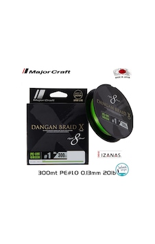 Major Craft Dangan Braid X 8x İp Misina Pe 1.0 0.13mm 20lb/9.07kg 300mt Yeşil Standart Major Craft Dangan Braid X 8x İp Misina Pe 1.0 0.13mm 20lb/9.07kg 300mt Yeşil Standart
