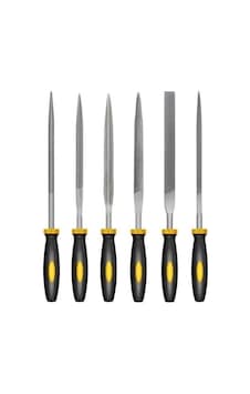 6 Parça Mini Eğe Seti Tüm Metaller Ve Ahşaplar İçin Oyma Şekil Verme Ege Set 160mm Saatçi Eğe Takımı