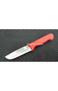 Akçelik Yüzme Bıçağı-Kırmızı Sap-22Cm-2Mm Çelik Kırmızı