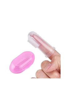 Kedi Ve Köpek Parmak Diş Fırçası 5.5 Cm Pembe