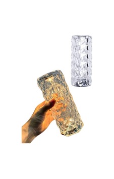 Kristal Lamba Masa Lambası Şarjlı Masa Lambası Dokunmatik Sensör Usb Şarjlı Siyah 84161273