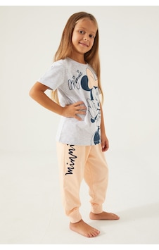 Minnie Mouse D4781-3 Çocuk  Kar Melanj Pijama