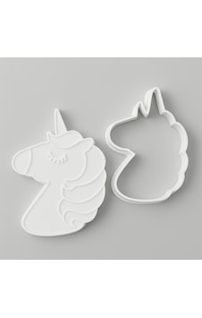 Mizaku Tek Boynuzlu At Şeklinde Unicorn Kurabiye Kalıbı Ve Kesici Beyaz Mizaku Tek Boynuzlu At Şeklinde Unicorn Kurabiye Kalıbı Ve Kesici Beyaz