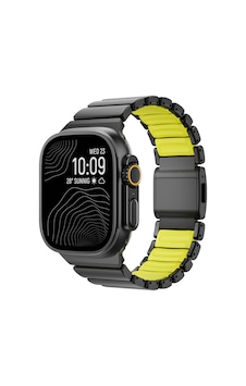 Watch Ultra 49mm Omsy Krd-152 Titanyum Silikon Kordon - Siyah-yeşil Watch Ultra 49mm Omsy Krd-152 Titanyum Silikon Kordon - Siyah-yeşil