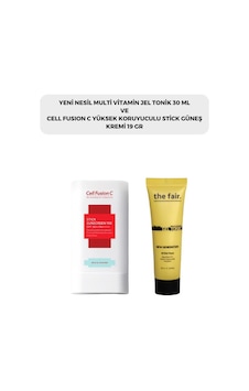 The Fair Cell Fusion C Stick Güneş Kremi SPF50+ 19 G + Multi Vitamin Jel Tonik 30 ML The Fair Cell Fusion C Stick Güneş Kremi SPF50+ 19 G + Multi Vitamin Jel Tonik 30 ML
