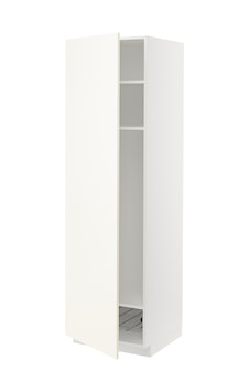 Mutfak Boy Dolabı , Vallstena Beyaz, 60x60x200 Cm, 1 Kapaklı, 1 Tel Sepetli Ve 2 Raflı Mutfak Boy Dolabı , Vallstena Beyaz, 60x60x200 Cm, 1 Kapaklı, 1 Tel Sepetli Ve 2 Raflı