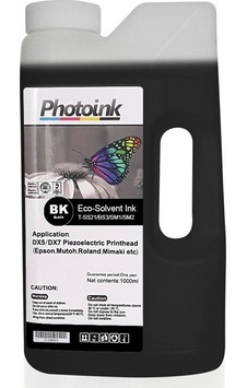 Dx5 Ve Dx7/5113 Kafalar İçin 1000 Ml Siyah Black Eco Solvent Dx5 Ve Dx7/5113 Kafalar İçin 1000 Ml Siyah Black Eco Solvent