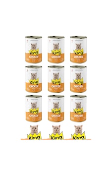 King Maskot Tavuklu Yavru Kedi Konserve 12 x 400 G King Maskot Tavuklu Yavru Kedi Konserve 12 x 400 G