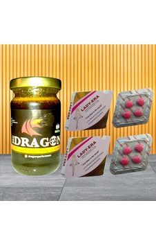 Dragon 110gr Birtkisel Macun + Ladyyeraa130mg 4tablet 2-dizi Set Forwomen Dragon 110gr Birtkisel Macun + Ladyyeraa130mg 4tablet 2-dizi Set Forwomen