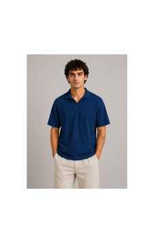 Parshey Regular Fit Fitilli Patlı Polo Yaka Erkek Tişört Premium Ottoman Kumaş Lacivert Parshey Regular Fit Fitilli Patlı Polo Yaka Erkek Tişört Premium Ottoman Kumaş Lacivert