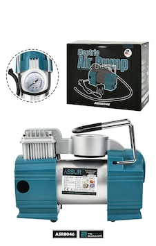 Assur ASR8046 12V Çakmaklık Girişli 150 Psi Hava Kompresörü Mavi Assur ASR8046 12V Çakmaklık Girişli 150 Psi Hava Kompresörü Mavi