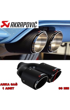 Akrapoviç Karbon Krom Egzoz Ucu Çift Çıkışlı 90mm Arka Sağ 1 Adet N11.168