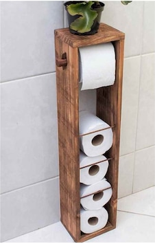 Wc Kağıtlık Tuvalet Kağıtlığı Ahşap Banyo 3008 Wc Kağıtlık Tuvalet Kağıtlığı Ahşap Banyo 3008