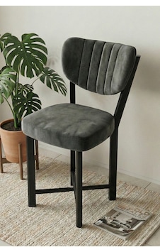 Sandalye 1 Adet Baby Face Kumaş Metal Modern Mutfak Sandalyesi Cafe Balkon Ofis Elma 9815 Antrast Altın Sandalye 1 Adet Baby Face Kumaş Metal Modern Mutfak Sandalyesi Cafe Balkon Ofis Elma 9815 Antrast Altın
