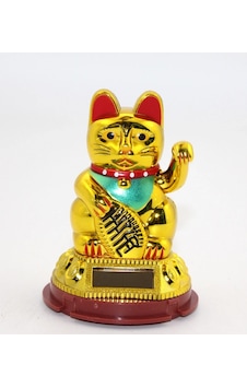 Güneş Enerjili Pati Salayan Şans Kedisi Maneki Neko Alk2931 Güneş Enerjili Pati Salayan Şans Kedisi Maneki Neko Alk2931