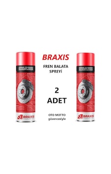 OTO MOTTO Braxıs Fren Balata Spreyi Braxis 500 ML 2 Adet