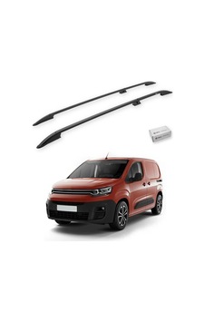 Turtle Citroen Berlingo 2019-2025 / Uzun Şasi Tavan Çıtası Crown Siyah